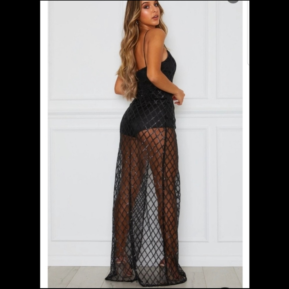 White Fox Boutique Eternal Nights Maxi Dress Small
